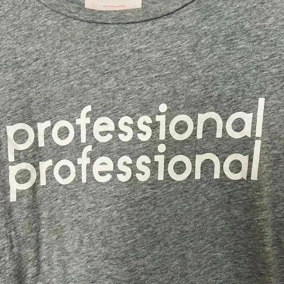 Ban.do Shirt Gray "Professional Professional" Office Top Blouse L - Picture 3 of 7